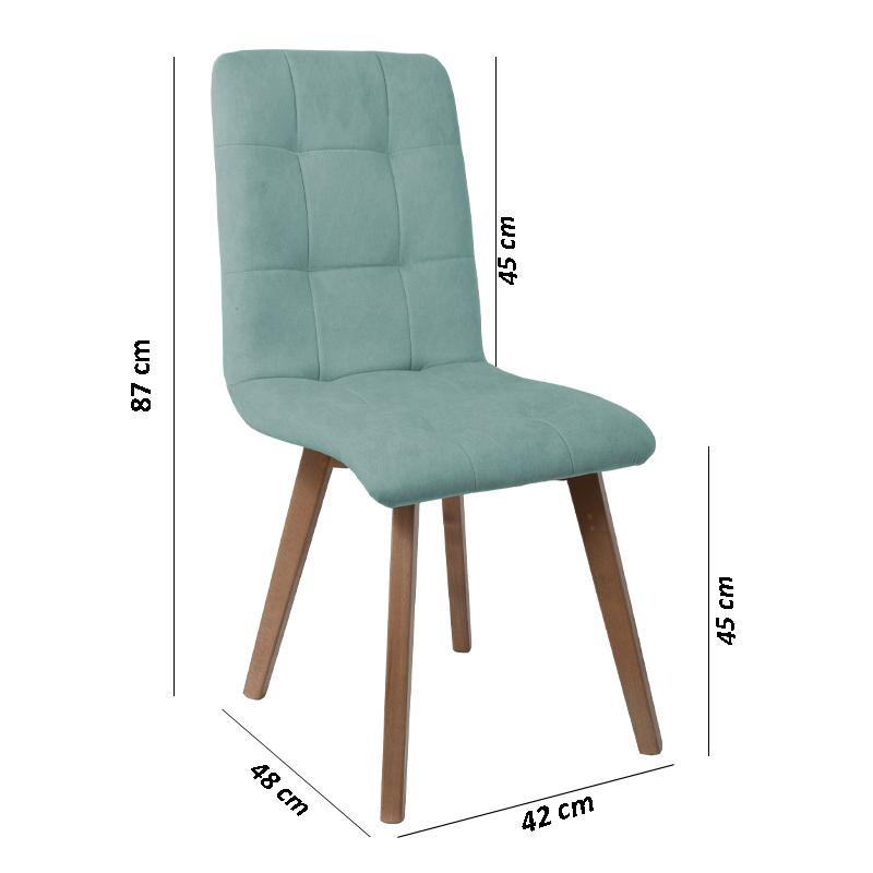 ΚΑΡΕΚΛΑ ΤΡΑΠΕΖΑΡΙΑΣ Fylliana NEW T-17 MINT ME GREY ΠΟΔΙΑ 42*48*87