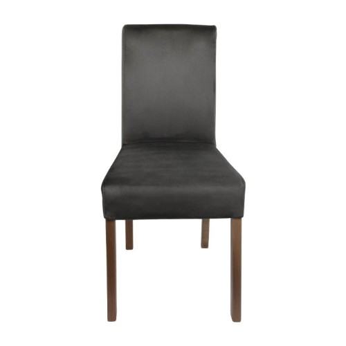 ΚΑΡΕΚΛΑ ΤΡΑΠΕΖΑΡΙΑΣ Fylliana Τ-11 ΓΚΡΙ ΥΦΑΣΜΑ ΜΕ GREY OAK ΠΟΔΙΑ 45x45x90εκ
