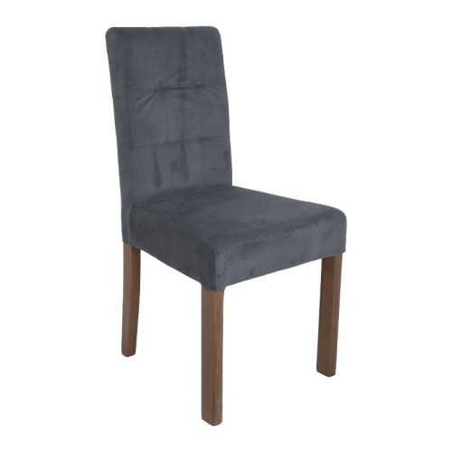 ΚΑΡΕΚΛΑ ΤΡΑΠΕΖΑΡΙΑΣ Fylliana Τ-12 Domenic ΓΚΡΙ ΥΦΑΣΜΑ GREY OAK ΠΟΔΙΑ 45*45*90