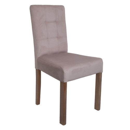 ΚΑΡΕΚΛΑ ΤΡΑΠΕΖΑΡΙΑΣ Fylliana Τ-12 Domenic ΜΠΕΖ ΥΦΑΣΜΑ GREY OAK ΠΟΔΙΑ 45*45*90