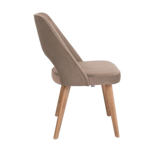 ΚΑΡΕΚΛΑ ΤΡΑΠΕΖΑΡΙΑΣ Fylliana Τ-5 LUX TAUPE ΥΦΑΣΜΑ 50x50x86εκ