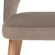ΚΑΡΕΚΛΑ ΤΡΑΠΕΖΑΡΙΑΣ Fylliana Τ-5 LUX TAUPE ΥΦΑΣΜΑ 50x50x86εκ ΚΑΡΕΚΛΑ ΤΡΑΠΕΖΑΡΙΑΣ Fylliana Τ-5 LUX TAUPE ΥΦΑΣΜΑ 50x50x86εκ