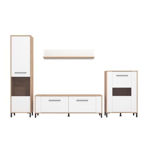 ΚΕΝΤΡΟ ΨΥΧΑΓΩΓΙΑΣ-ΣΥΝΘΕΣΗ DURHAM AH OB ARTISAN OAK-ΛΕΥΚΟ 299x40x193εκ