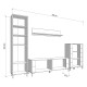 ΚΕΝΤΡΟ ΨΥΧΑΓΩΓΙΑΣ-ΣΥΝΘΕΣΗ DURHAM AH OB ARTISAN OAK-ΛΕΥΚΟ 299x40x193εκ ΚΕΝΤΡΟ ΨΥΧΑΓΩΓΙΑΣ-ΣΥΝΘΕΣΗ DURHAM AH OB ARTISAN OAK-ΛΕΥΚΟ 299x40x193εκ