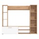 ΚΕΝΤΡΟ ΨΥΧΑΓΩΓΙΑΣ-ΣΥΝΘΕΣΗ MATARO ARTISAN OAK-ΛΕΥΚΟ 185x35x155εκ
