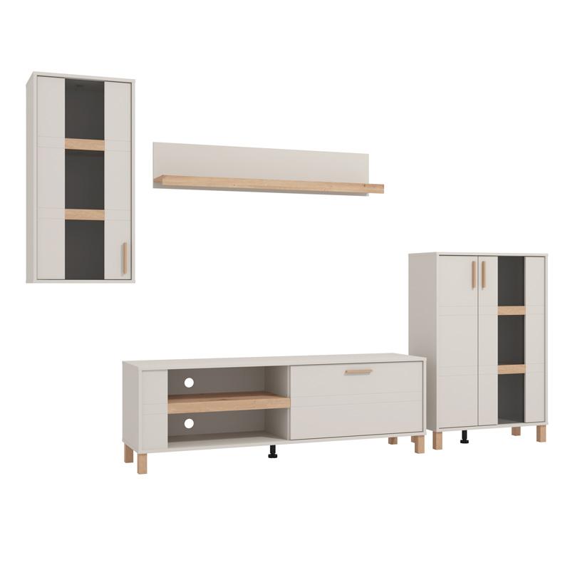 ΚΕΝΤΡΟ ΨΥΧΑΓΩΓΙΑΣ-ΣΥΝΘΕΣΗ SHEFFIELD CASMERE/ARTISAN OAK 289x40x181εκ ΚΕΝΤΡΟ ΨΥΧΑΓΩΓΙΑΣ-ΣΥΝΘΕΣΗ SHEFFIELD CASMERE/ARTISAN OAK 289x40x181εκ