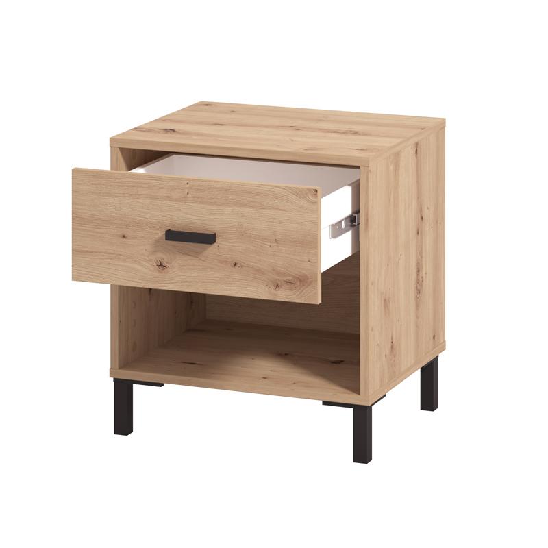 ΚΟΜΟΔΙΝΟ ALERIA NO1F ARTISAN OAK ΧΡΩΜΑ 48x40x52εκ ΚΟΜΟΔΙΝΟ ALERIA NO1F ARTISAN OAK ΧΡΩΜΑ 48x40x52εκ