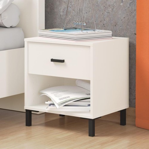 ΚΟΜΟΔΙΝΟ ALERIA NO1F ΛΕΥΚΟ ΧΡΩΜΑ 48x40x52εκ