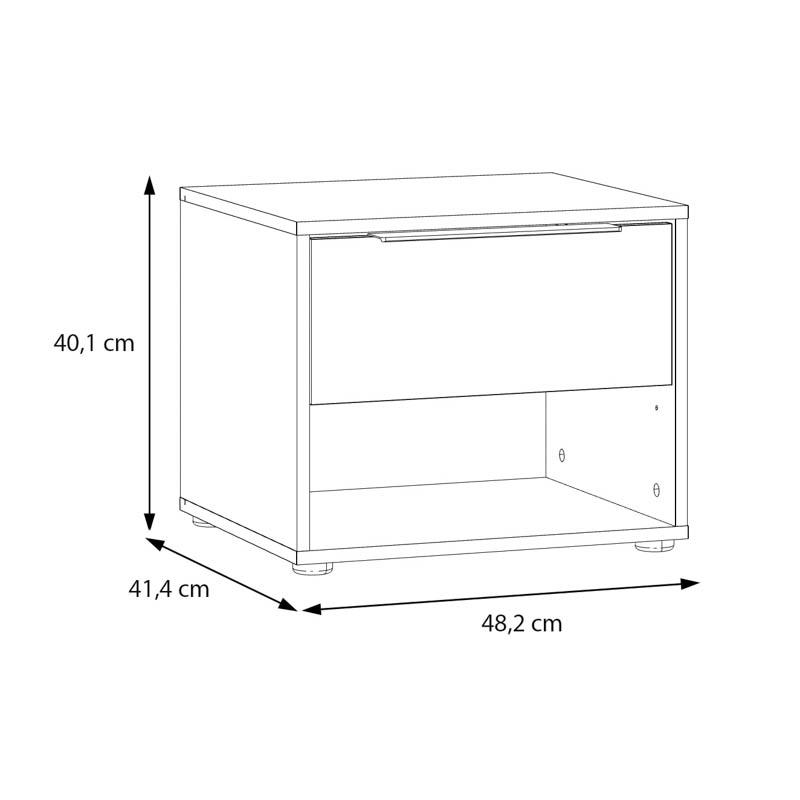 ΚΟΜΟΔΙΝΟ ARIA MAUVELLA OAK ΧΡΩΜΑ 49x42x40εκ ΚΟΜΟΔΙΝΟ ARIA MAUVELLA OAK ΧΡΩΜΑ 49x42x40εκ