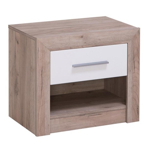 ΚΟΜΟΔΙΝΟ Astor NO1F Grey Oak - Λευκή Λάκα 53*35*46