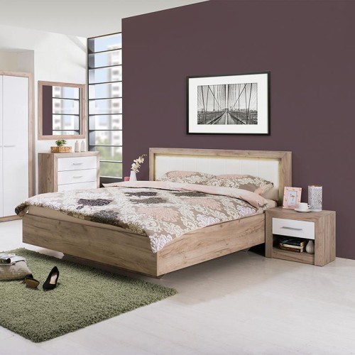 ΚΟΜΟΔΙΝΟ Astor NO1F Grey Oak - Λευκή Λάκα 53*35*46