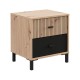 ΚΟΜΟΔΙΝΟ AVIGNON ΝΟ2F ARTISAN OAK-ΜΑΥΡΟ ΧΡΩΜΑ 48x40x52εκ ΚΟΜΟΔΙΝΟ AVIGNON ΝΟ2F ARTISAN OAK-ΜΑΥΡΟ ΧΡΩΜΑ 48x40x52εκ