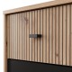 ΚΟΜΟΔΙΝΟ AVIGNON ΝΟ2F ARTISAN OAK-ΜΑΥΡΟ ΧΡΩΜΑ 48x40x52εκ ΚΟΜΟΔΙΝΟ AVIGNON ΝΟ2F ARTISAN OAK-ΜΑΥΡΟ ΧΡΩΜΑ 48x40x52εκ