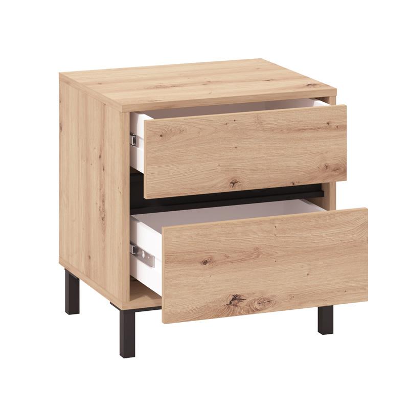 ΚΟΜΟΔΙΝΟ MARRON NO2F ARTISAN OAK/ΜΑΥΡΟ ΜΑΤΤ ΧΡΩΜΑ 48x40x52εκ ΚΟΜΟΔΙΝΟ MARRON NO2F ARTISAN OAK/ΜΑΥΡΟ ΜΑΤΤ ΧΡΩΜΑ 48x40x52εκ