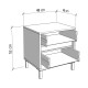 ΚΟΜΟΔΙΝΟ MARRON NO2F ARTISAN OAK/ΜΑΥΡΟ ΜΑΤΤ ΧΡΩΜΑ 48x40x52εκ ΚΟΜΟΔΙΝΟ MARRON NO2F ARTISAN OAK/ΜΑΥΡΟ ΜΑΤΤ ΧΡΩΜΑ 48x40x52εκ