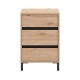 ΚΟΜΟΔΙΝΟ MARRON NO3F ARTISAN OAK/ΜΑΥΡΟ ΜΑΤΤ ΧΡΩΜΑ 48x40x71εκ ΚΟΜΟΔΙΝΟ MARRON NO3F ARTISAN OAK/ΜΑΥΡΟ ΜΑΤΤ ΧΡΩΜΑ 48x40x71εκ