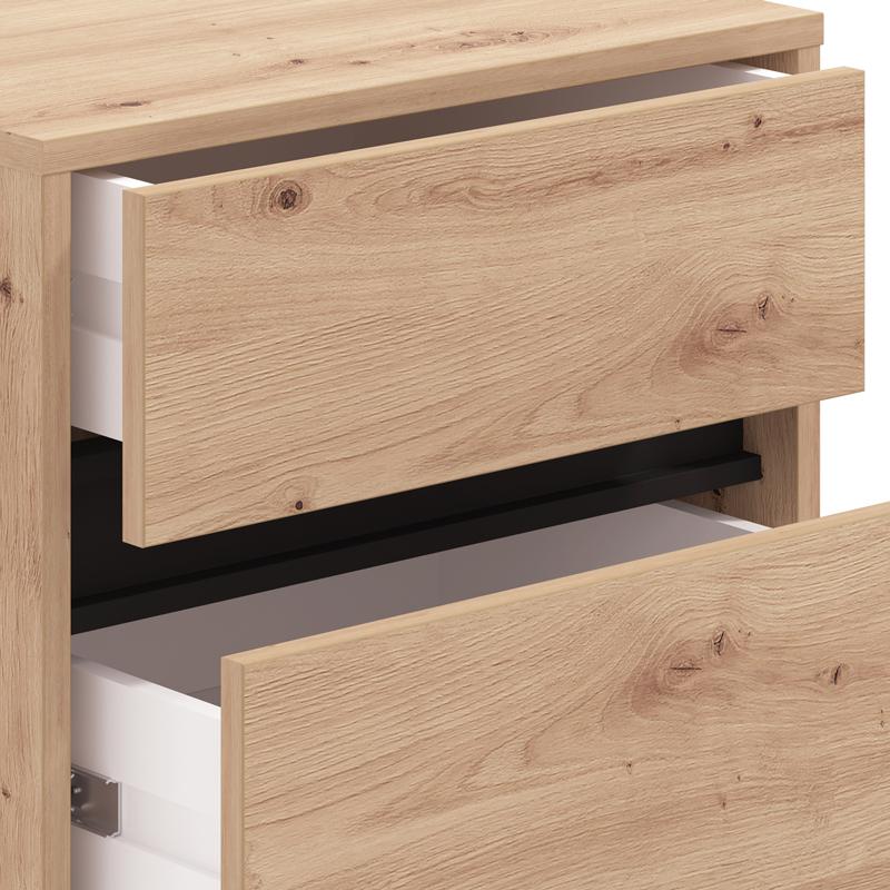 ΚΟΜΟΔΙΝΟ MARRON NO3F ARTISAN OAK/ΜΑΥΡΟ ΜΑΤΤ ΧΡΩΜΑ 48x40x71εκ ΚΟΜΟΔΙΝΟ MARRON NO3F ARTISAN OAK/ΜΑΥΡΟ ΜΑΤΤ ΧΡΩΜΑ 48x40x71εκ
