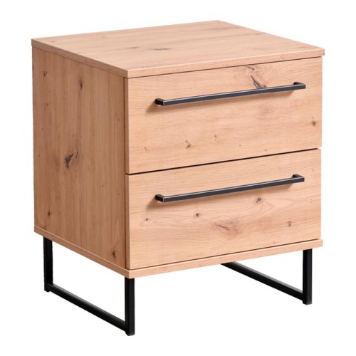 ΚΟΜΟΔΙΝΟ SARDINIA NO2F ARTISAN OAK / ΜΑΥΡΟ 45.5*35*54