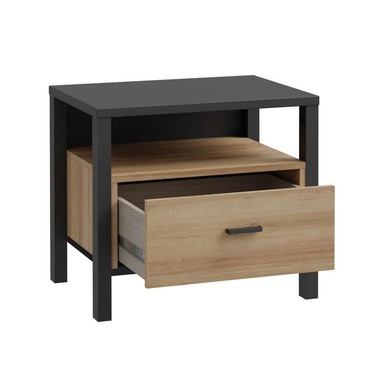 ΚΟΜΟΔΙΝΟ TERRANO RIVIERA OAK ΧΡΩΜΑ 55x40x49εκ ΚΟΜΟΔΙΝΟ TERRANO RIVIERA OAK ΧΡΩΜΑ 55x40x49εκ