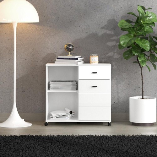 ΚΟΜΟΤΑ CORBY 77 2K ΛΕΥΚΟ ΧΡΩΜΑ 77x35x72εκ ΚΟΜΟΤΑ CORBY 77 2K ΛΕΥΚΟ ΧΡΩΜΑ 77x35x72εκ