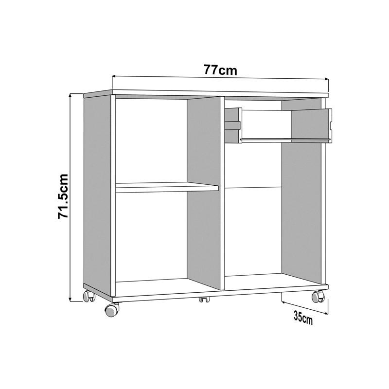 ΚΟΜΟΤΑ CORBY 77 2K ΛΕΥΚΟ ΧΡΩΜΑ 77x35x72εκ ΚΟΜΟΤΑ CORBY 77 2K ΛΕΥΚΟ ΧΡΩΜΑ 77x35x72εκ