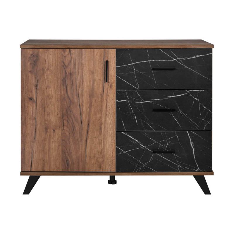 ΚΟΜΟΤΑ Fylliana Miami TOBACCO ΜΕ BLACK MARBLE ΧΡΩΜΑ 106x40x84εκ ΚΟΜΟΤΑ Fylliana Miami TOBACCO ΜΕ BLACK MARBLE ΧΡΩΜΑ 106x40x84εκ