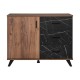 ΚΟΜΟΤΑ Fylliana Miami TOBACCO ΜΕ BLACK MARBLE ΧΡΩΜΑ 106x40x84εκ ΚΟΜΟΤΑ Fylliana Miami TOBACCO ΜΕ BLACK MARBLE ΧΡΩΜΑ 106x40x84εκ