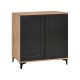ΚΟΜΟΤΑ Fylliana Nordic 2K 80 ARTISAN OAK - ΜΑΥΡΟ 80x40x86εκ ΚΟΜΟΤΑ Fylliana Nordic 2K 80 ARTISAN OAK - ΜΑΥΡΟ 80x40x86εκ