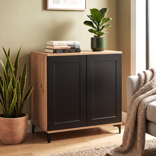 ΚΟΜΟΤΑ Fylliana Nordic 2K 80 ARTISAN OAK - ΜΑΥΡΟ 80x40x86εκ ΚΟΜΟΤΑ Fylliana Nordic 2K 80 ARTISAN OAK - ΜΑΥΡΟ 80x40x86εκ
