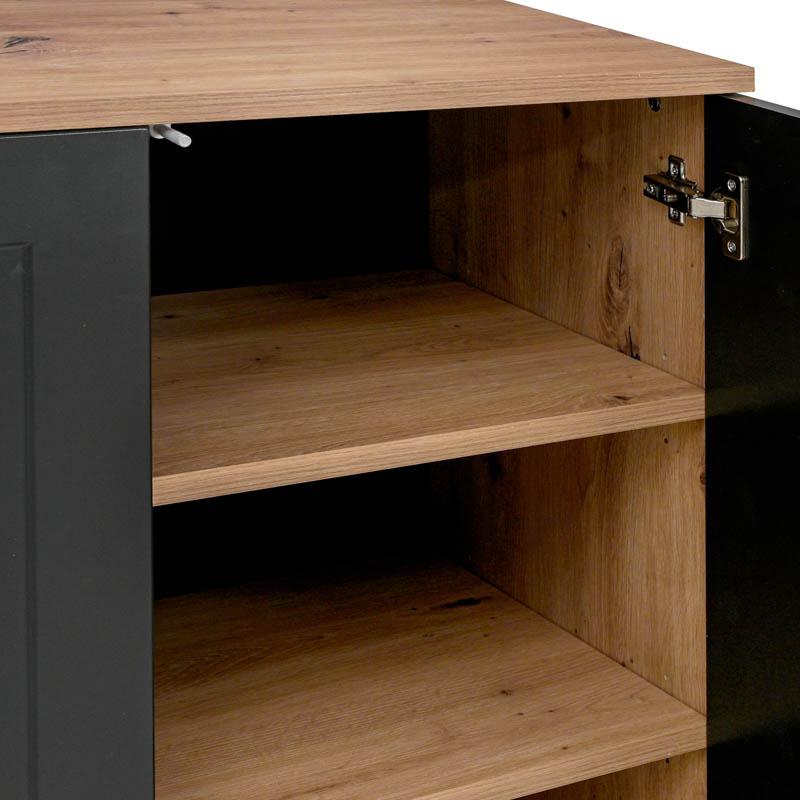 ΚΟΜΟΤΑ Fylliana Nordic 2K 80 ARTISAN OAK - ΜΑΥΡΟ 80x40x86εκ ΚΟΜΟΤΑ Fylliana Nordic 2K 80 ARTISAN OAK - ΜΑΥΡΟ 80x40x86εκ