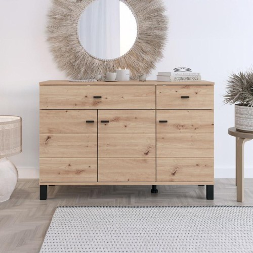 ΚΟΜΟΤΑ-ΜΠΟΥΦΕΣ ALMOND 115 3K2F3V ARTISAN OAK ΧΡΩΜΑ 116x35x78εκ ΚΟΜΟΤΑ-ΜΠΟΥΦΕΣ ALMOND 115 3K2F3V ARTISAN OAK ΧΡΩΜΑ 116x35x78εκ