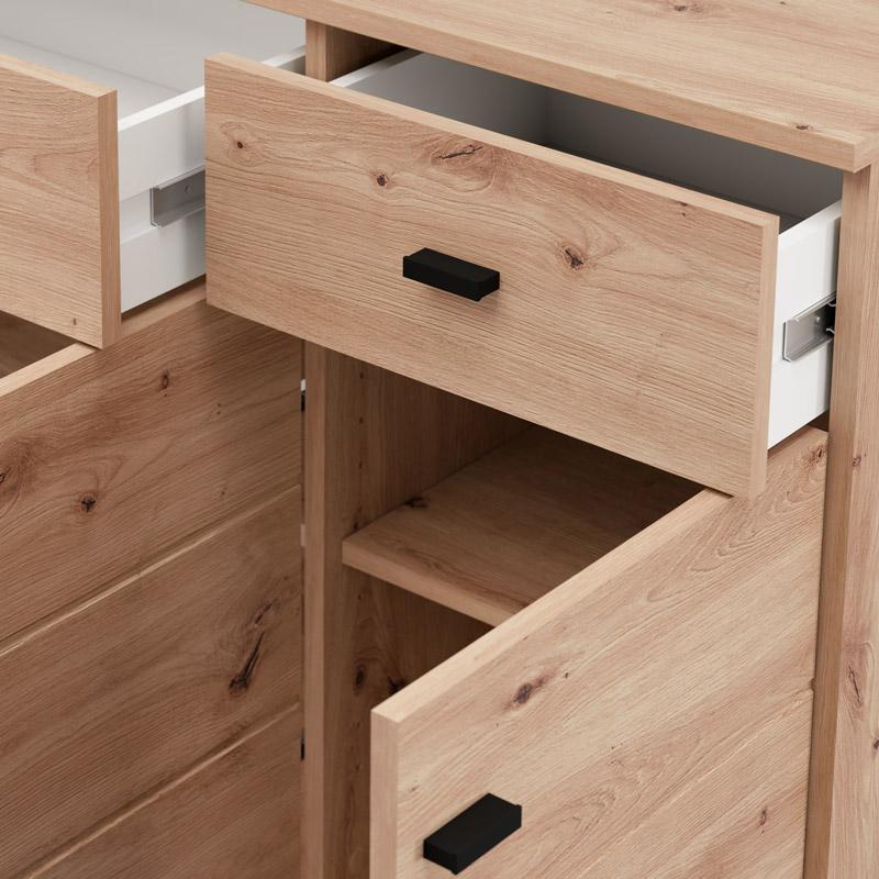 ΚΟΜΟΤΑ-ΜΠΟΥΦΕΣ ALMOND 115 3K2F3V ARTISAN OAK ΧΡΩΜΑ 116x35x78εκ ΚΟΜΟΤΑ-ΜΠΟΥΦΕΣ ALMOND 115 3K2F3V ARTISAN OAK ΧΡΩΜΑ 116x35x78εκ