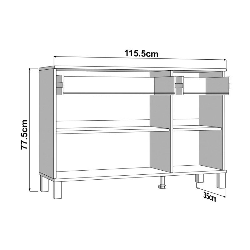 ΚΟΜΟΤΑ-ΜΠΟΥΦΕΣ ALMOND 115 3K2F3V ARTISAN OAK ΧΡΩΜΑ 116x35x78εκ ΚΟΜΟΤΑ-ΜΠΟΥΦΕΣ ALMOND 115 3K2F3V ARTISAN OAK ΧΡΩΜΑ 116x35x78εκ