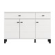 ΚΟΜΟΤΑ-ΜΠΟΥΦΕΣ ALMOND 115 3K2F3V ΛΕΥΚΟ ΧΡΩΜΑ 116x35x78εκ ΚΟΜΟΤΑ-ΜΠΟΥΦΕΣ ALMOND 115 3K2F3V ΛΕΥΚΟ ΧΡΩΜΑ 116x35x78εκ