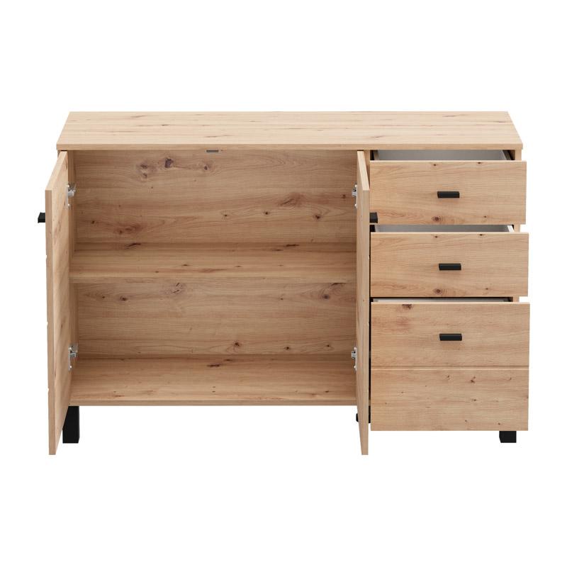 ΚΟΜΟΤΑ-ΜΠΟΥΦΕΣ ALMOND 115 3K3F2V ARTISAN OAK ΧΡΩΜΑ 116x35x78εκ ΚΟΜΟΤΑ-ΜΠΟΥΦΕΣ ALMOND 115 3K3F2V ARTISAN OAK ΧΡΩΜΑ 116x35x78εκ