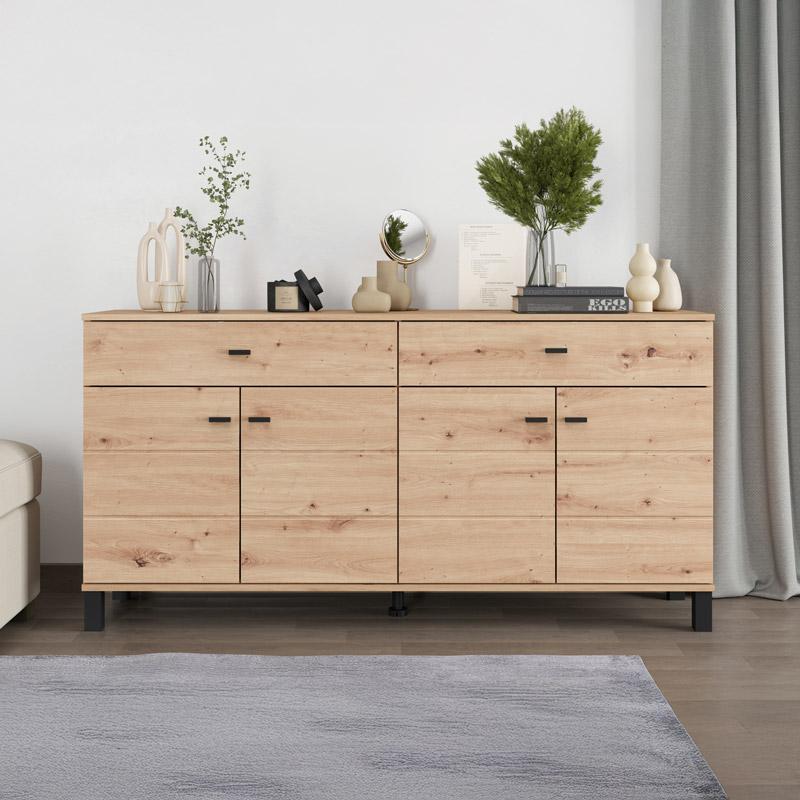ΚΟΜΟΤΑ-ΜΠΟΥΦΕΣ ALMOND 154 4K2F4V ARTISAN OAK ΧΡΩΜΑ 154x35x78εκ ΚΟΜΟΤΑ-ΜΠΟΥΦΕΣ ALMOND 154 4K2F4V ARTISAN OAK ΧΡΩΜΑ 154x35x78εκ