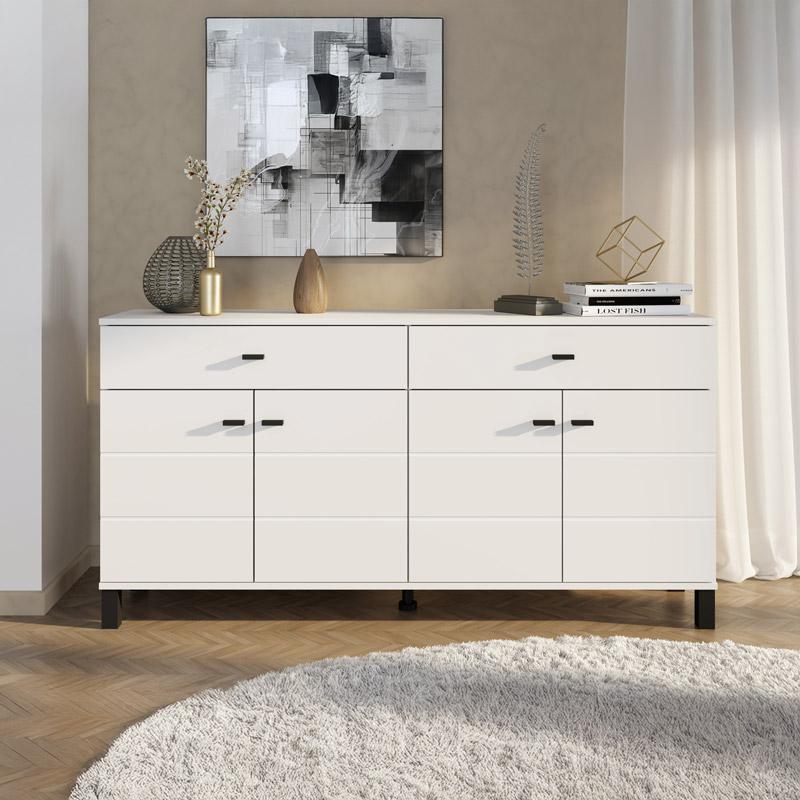 ΚΟΜΟΤΑ-ΜΠΟΥΦΕΣ ALMOND 154 4K2F4V ΛΕΥΚΟ ΧΡΩΜΑ 154x35x78εκ ΚΟΜΟΤΑ-ΜΠΟΥΦΕΣ ALMOND 154 4K2F4V ΛΕΥΚΟ ΧΡΩΜΑ 154x35x78εκ