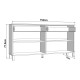 ΚΟΜΟΤΑ-ΜΠΟΥΦΕΣ ALMOND 154 4K2F4V ΛΕΥΚΟ ΧΡΩΜΑ 154x35x78εκ ΚΟΜΟΤΑ-ΜΠΟΥΦΕΣ ALMOND 154 4K2F4V ΛΕΥΚΟ ΧΡΩΜΑ 154x35x78εκ
