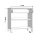 ΚΟΜΟΤΑ-ΜΠΟΥΦΕΣ ALMOND 77 2K1F2V ΛΕΥΚΟ ΧΡΩΜΑ 77x35x78εκ ΚΟΜΟΤΑ-ΜΠΟΥΦΕΣ ALMOND 77 2K1F2V ΛΕΥΚΟ ΧΡΩΜΑ 77x35x78εκ