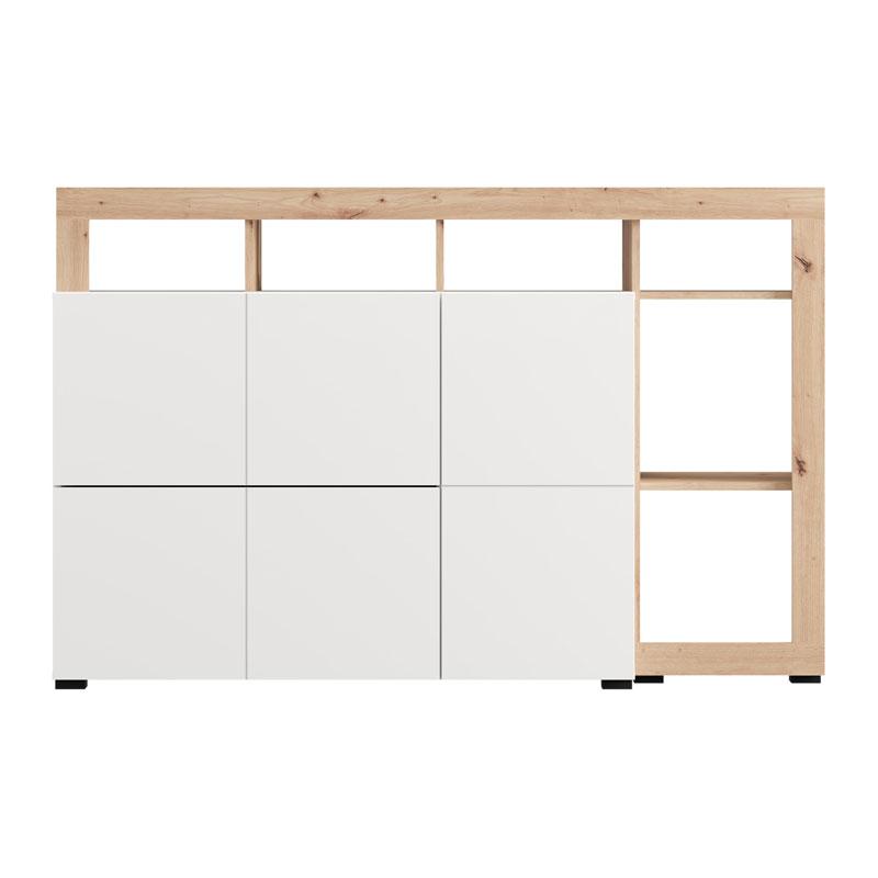 ΚΟΜΟΤΑ-ΜΠΟΥΦΕΣ ARGYLL 154 3K2F1V OP ΛΕΥΚΟ ΜΕ ARTISAN OAK ΧΡΩΜΑ 155x40x100εκ ΚΟΜΟΤΑ-ΜΠΟΥΦΕΣ ARGYLL 154 3K2F1V OP ΛΕΥΚΟ ΜΕ ARTISAN OAK ΧΡΩΜΑ 155x40x100εκ