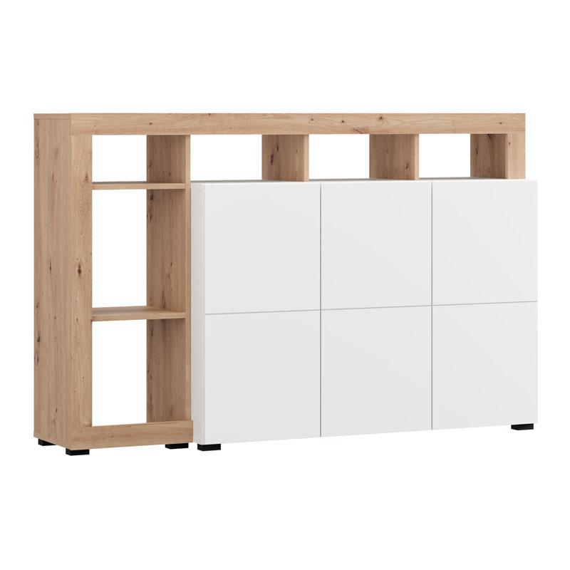 ΚΟΜΟΤΑ-ΜΠΟΥΦΕΣ ARGYLL 154 3K3V OP ΛΕΥΚΟ ΜΕ ARTISAN OAK ΧΡΩΜΑ 155x40x100εκ ΚΟΜΟΤΑ-ΜΠΟΥΦΕΣ ARGYLL 154 3K3V OP ΛΕΥΚΟ ΜΕ ARTISAN OAK ΧΡΩΜΑ 155x40x100εκ