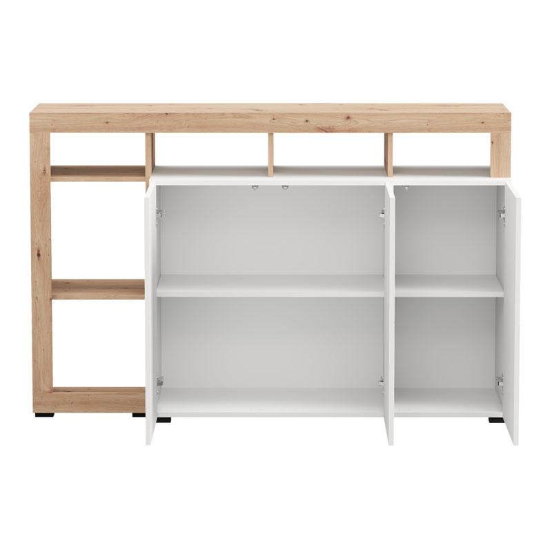 ΚΟΜΟΤΑ-ΜΠΟΥΦΕΣ ARGYLL 154 3K3V OP ΛΕΥΚΟ ΜΕ ARTISAN OAK ΧΡΩΜΑ 155x40x100εκ ΚΟΜΟΤΑ-ΜΠΟΥΦΕΣ ARGYLL 154 3K3V OP ΛΕΥΚΟ ΜΕ ARTISAN OAK ΧΡΩΜΑ 155x40x100εκ