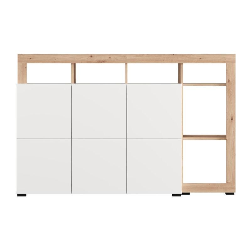 ΚΟΜΟΤΑ-ΜΠΟΥΦΕΣ ARGYLL 154 3K3V OP ΛΕΥΚΟ ΜΕ ARTISAN OAK ΧΡΩΜΑ 155x40x100εκ ΚΟΜΟΤΑ-ΜΠΟΥΦΕΣ ARGYLL 154 3K3V OP ΛΕΥΚΟ ΜΕ ARTISAN OAK ΧΡΩΜΑ 155x40x100εκ