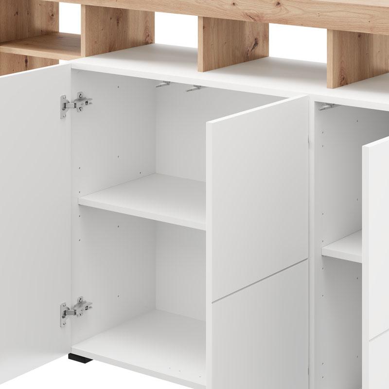ΚΟΜΟΤΑ-ΜΠΟΥΦΕΣ ARGYLL 154 3K3V OP ΛΕΥΚΟ ΜΕ ARTISAN OAK ΧΡΩΜΑ 155x40x100εκ ΚΟΜΟΤΑ-ΜΠΟΥΦΕΣ ARGYLL 154 3K3V OP ΛΕΥΚΟ ΜΕ ARTISAN OAK ΧΡΩΜΑ 155x40x100εκ