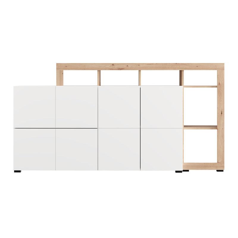 ΚΟΜΟΤΑ-ΜΠΟΥΦΕΣ ARGYLL 192 4K2F2V OP ΛΕΥΚΟ ΜΕ ARTISAN OAK ΧΡΩΜΑ 193x40x100εκ ΚΟΜΟΤΑ-ΜΠΟΥΦΕΣ ARGYLL 192 4K2F2V OP ΛΕΥΚΟ ΜΕ ARTISAN OAK ΧΡΩΜΑ 193x40x100εκ
