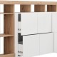 ΚΟΜΟΤΑ-ΜΠΟΥΦΕΣ ARGYLL 192 4K2F2V OP ΛΕΥΚΟ ΜΕ ARTISAN OAK ΧΡΩΜΑ 193x40x100εκ ΚΟΜΟΤΑ-ΜΠΟΥΦΕΣ ARGYLL 192 4K2F2V OP ΛΕΥΚΟ ΜΕ ARTISAN OAK ΧΡΩΜΑ 193x40x100εκ