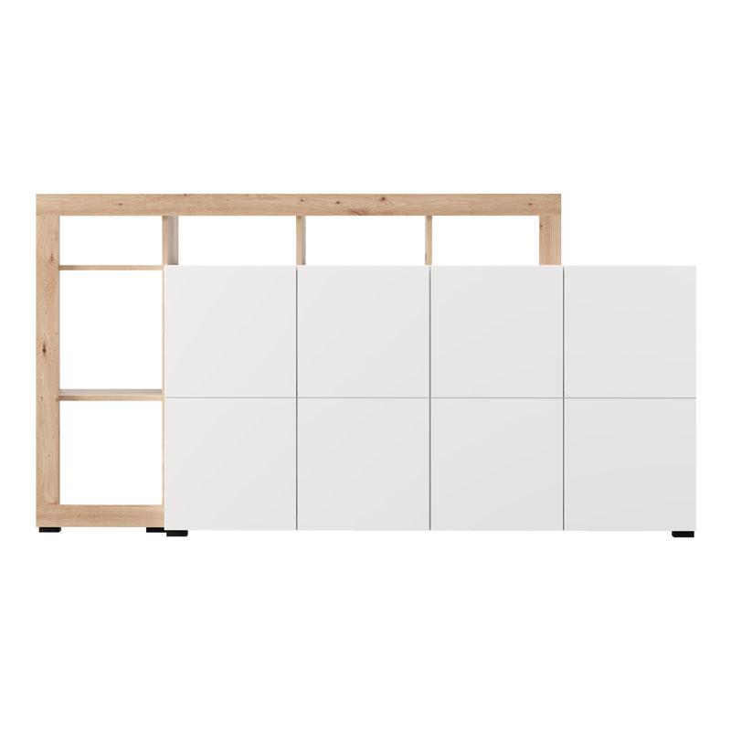 ΚΟΜΟΤΑ-ΜΠΟΥΦΕΣ ARGYLL 192 4K4V OP ΛΕΥΚΟ ΜΕ ARTISAN OAK ΧΡΩΜΑ 193x40x100εκ ΚΟΜΟΤΑ-ΜΠΟΥΦΕΣ ARGYLL 192 4K4V OP ΛΕΥΚΟ ΜΕ ARTISAN OAK ΧΡΩΜΑ 193x40x100εκ