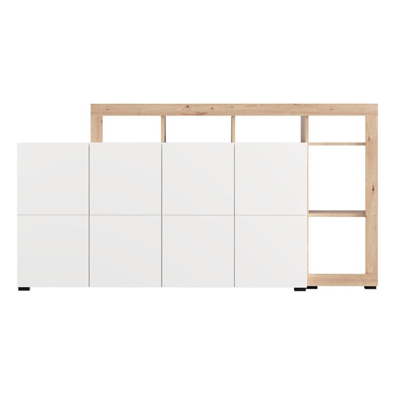ΚΟΜΟΤΑ-ΜΠΟΥΦΕΣ ARGYLL 192 4K4V OP ΛΕΥΚΟ ΜΕ ARTISAN OAK ΧΡΩΜΑ 193x40x100εκ ΚΟΜΟΤΑ-ΜΠΟΥΦΕΣ ARGYLL 192 4K4V OP ΛΕΥΚΟ ΜΕ ARTISAN OAK ΧΡΩΜΑ 193x40x100εκ