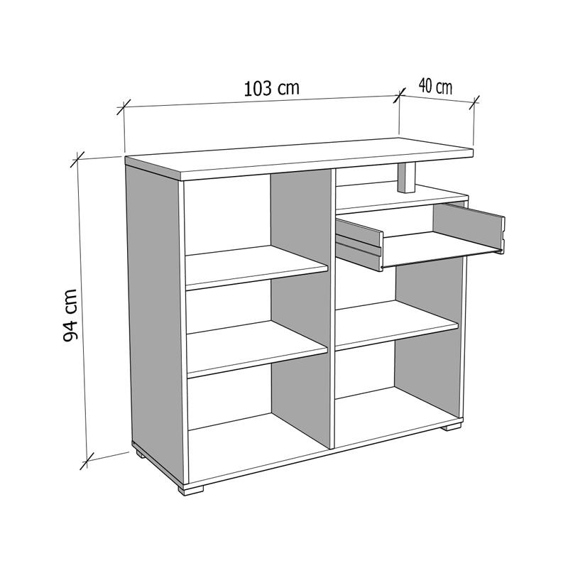ΚΟΜΟΤΑ-ΜΠΟΥΦΕΣ ATERNO 103 2K1F2V ΛΕΥΚΟ/ARTISAN ΧΡΩΜΑ 103x40x94εκ ΚΟΜΟΤΑ-ΜΠΟΥΦΕΣ ATERNO 103 2K1F2V ΛΕΥΚΟ/ARTISAN ΧΡΩΜΑ 103x40x94εκ