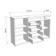 ΚΟΜΟΤΑ-ΜΠΟΥΦΕΣ ATERNO 154 3K4F2V ΛΕΥΚΟ/ARTISAN ΧΡΩΜΑ 154x40x94εκ ΚΟΜΟΤΑ-ΜΠΟΥΦΕΣ ATERNO 154 3K4F2V ΛΕΥΚΟ/ARTISAN ΧΡΩΜΑ 154x40x94εκ